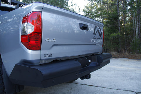 Fab Fours Elite Rear Bumper; 2 Stage Black Powder Coated;