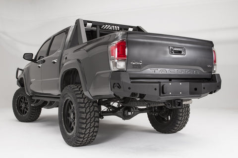 Fab Fours Premium Rear Bumper; 2 Stage Black Powder Coated;