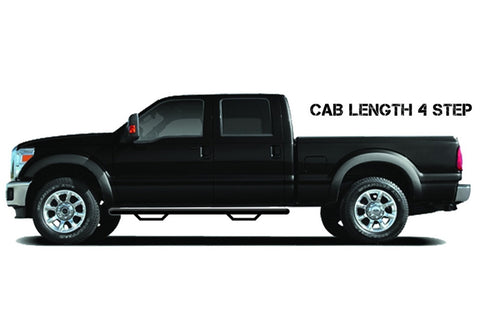 N-Fab Nerf Step-Cab Len (2 Stps)-19-21 (New Body Style) Ram 1500 Quad-TX Blk