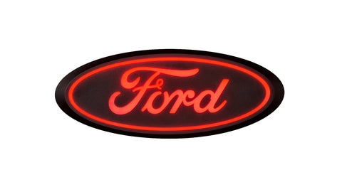 Putco Luminix Ford LED Emblems; Rear; Red;