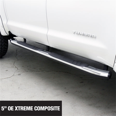 Go Rhino 5in. OE Xtreme Composite SideSteps-80in. Long-Chrome-Bars Only