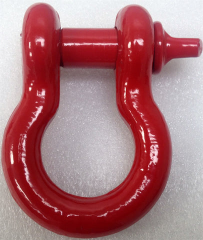 Iron Cross Automotive D-Shackle; 3/4 in.; Red;